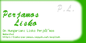 perjamos lisko business card